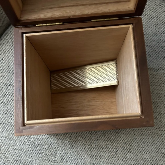 empty Decatur Collection Cigar Box wood vintage with metal tool - Picture 6 of 8